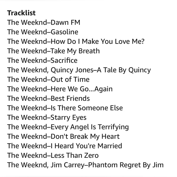 The Weeknd Dawn FM - Exclusive Limited Edition Silver Colored Vinyl 2 LP - Picture 3 of 5